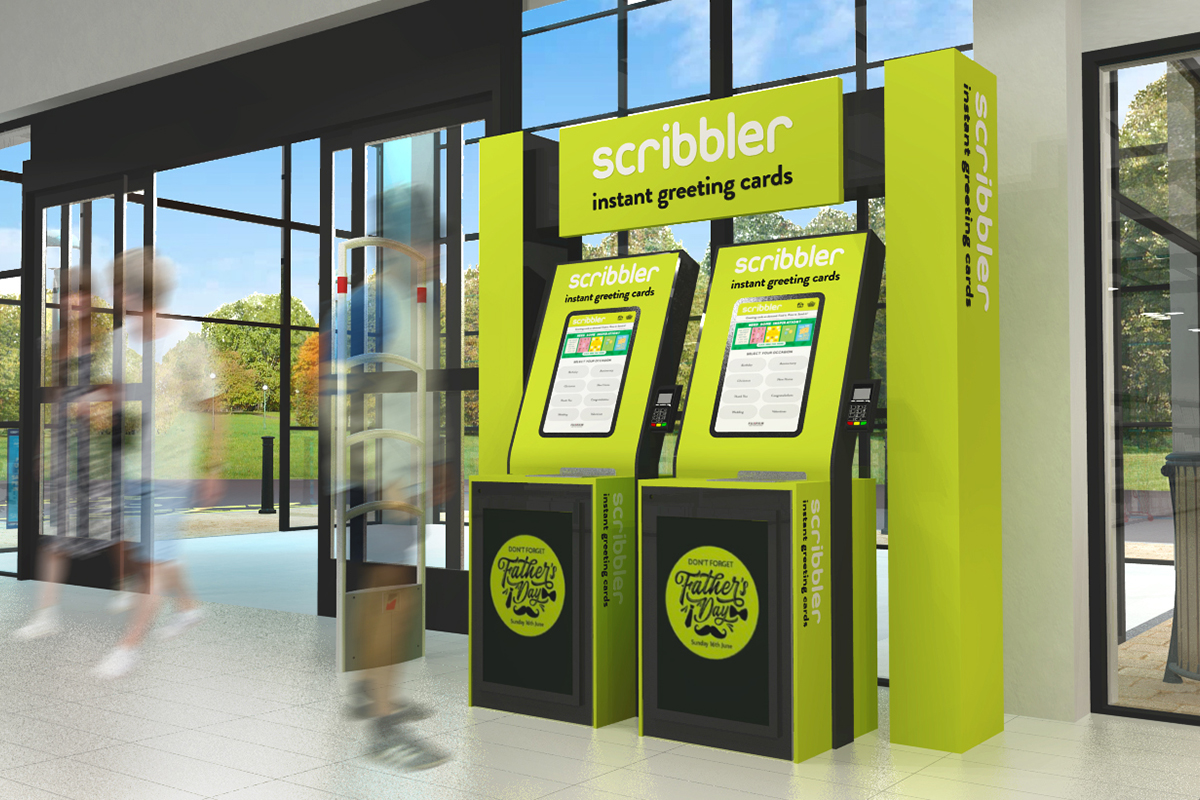 Scribbler Kiosk_Base10 POS Design Agency Bristol